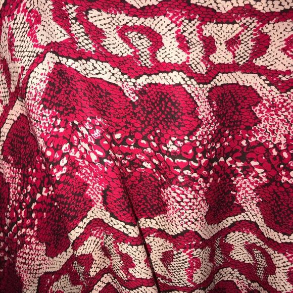 Parker Snakeskin Red Dress Small - Picture 3 of 5